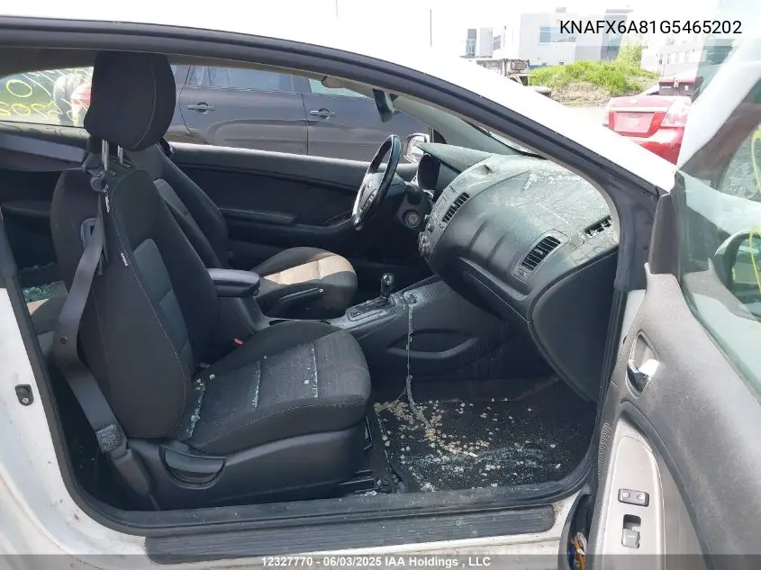 KNAFX6A81G5465202 2016 Kia Forte Koup