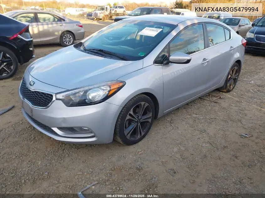 KNAFX4A83G5479994 2016 Kia Forte Ex