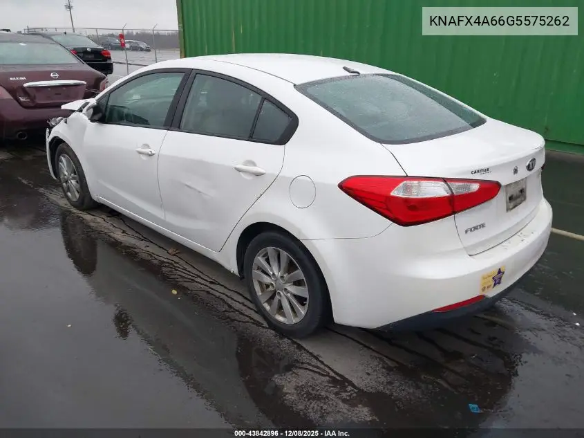 KNAFX4A66G5575262 2016 Kia Forte Lx