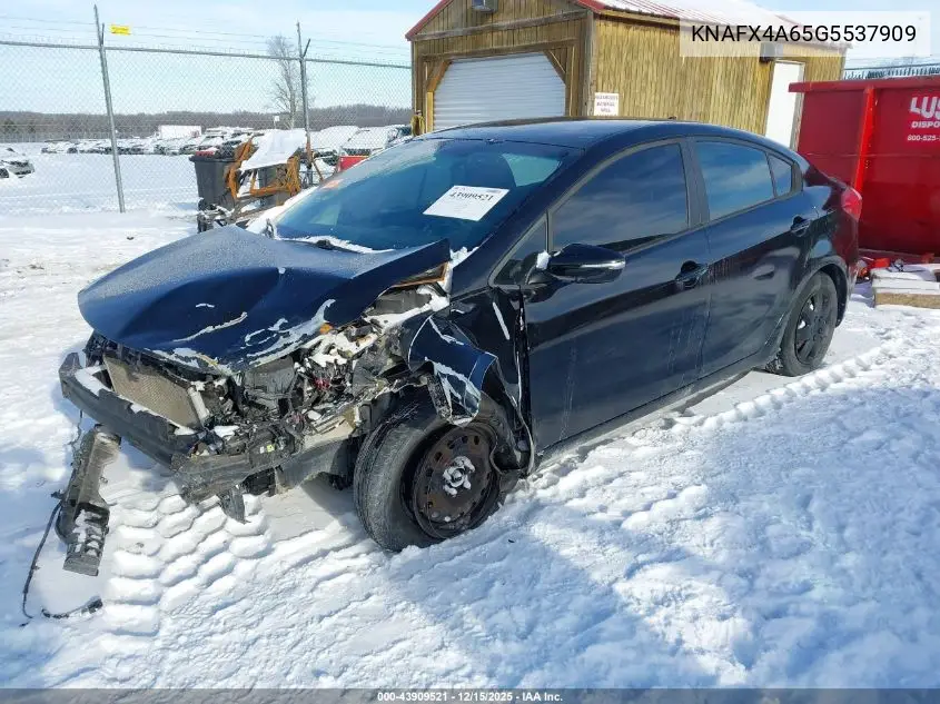 KNAFX4A65G5537909 2016 Kia Forte Lx