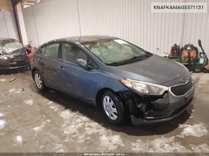 KNAFK4A66G5571131 2016 Kia Forte Lx