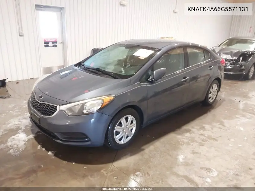 KNAFK4A66G5571131 2016 Kia Forte Lx