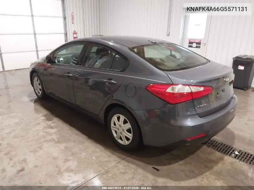 KNAFK4A66G5571131 2016 Kia Forte Lx