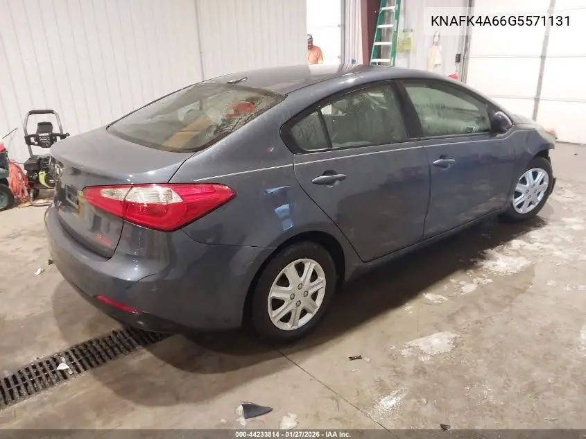 KNAFK4A66G5571131 2016 Kia Forte Lx