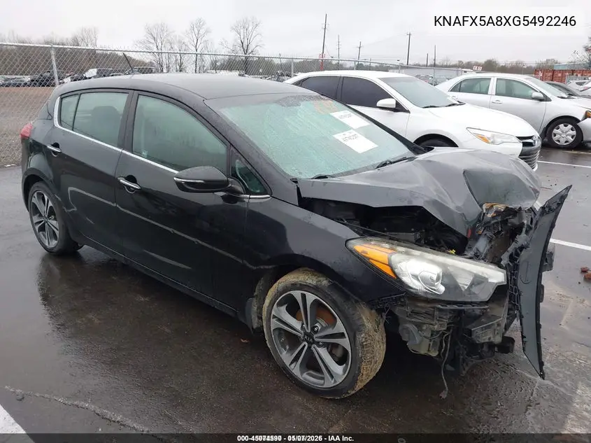 KNAFX5A8XG5492246 2016 Kia Forte Ex