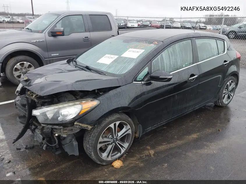 KNAFX5A8XG5492246 2016 Kia Forte Ex