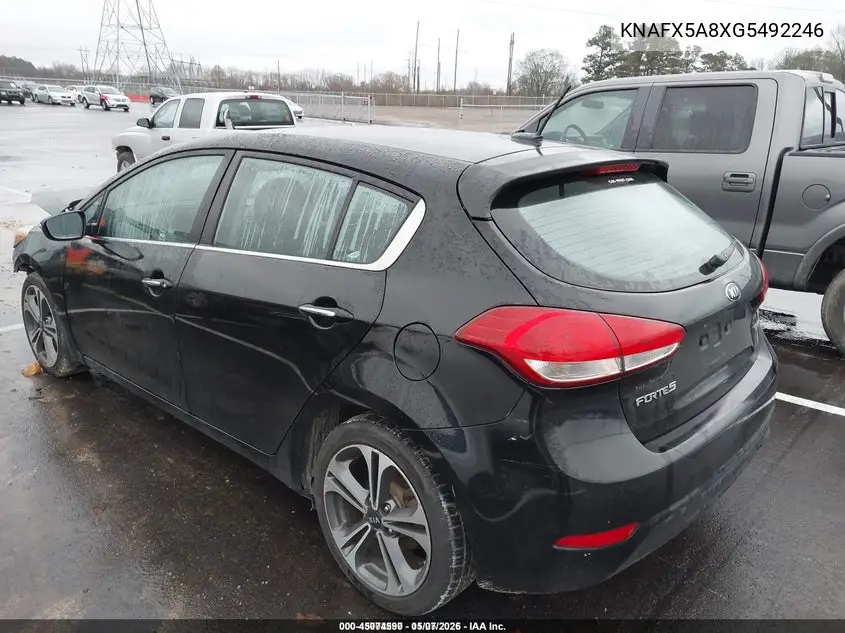 KNAFX5A8XG5492246 2016 Kia Forte Ex