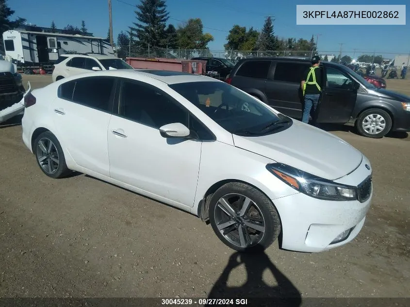 2017 Kia Forte VIN: 3KPFL4A87HE002862 Lot: 30045239