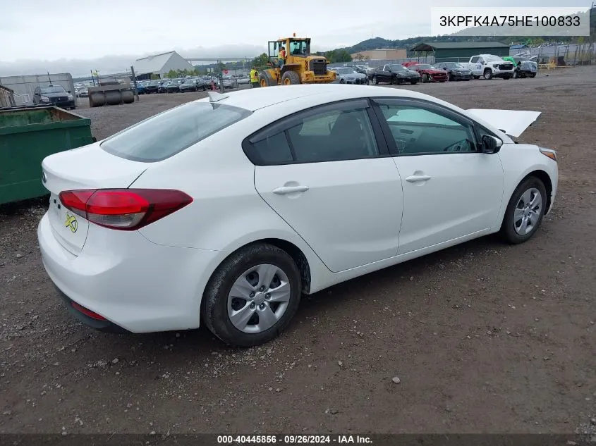 3KPFK4A75HE100833 2017 Kia Forte Lx