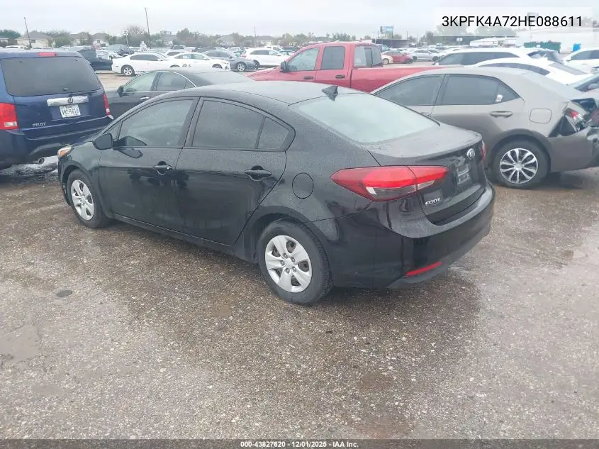 3KPFK4A72HE088611 2017 Kia Forte Lx