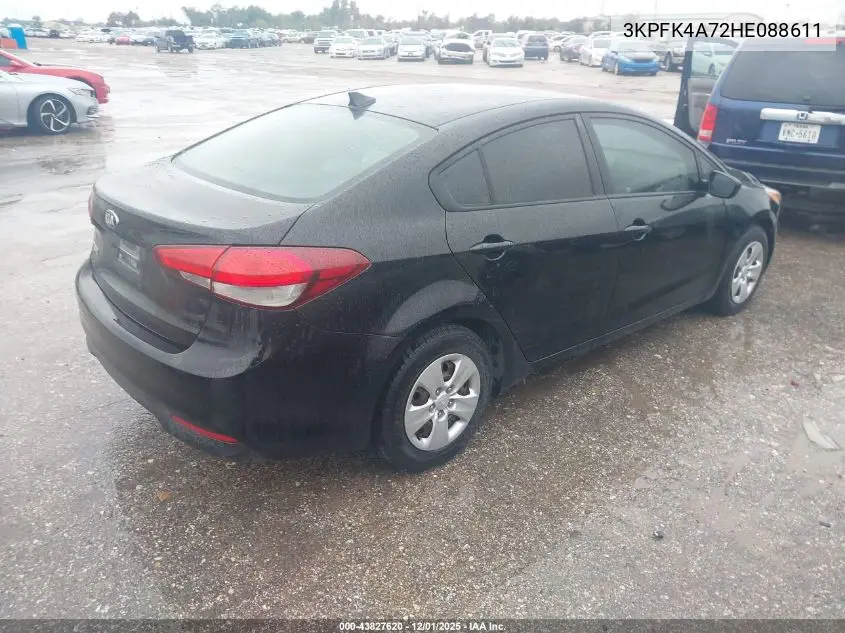 3KPFK4A72HE088611 2017 Kia Forte Lx