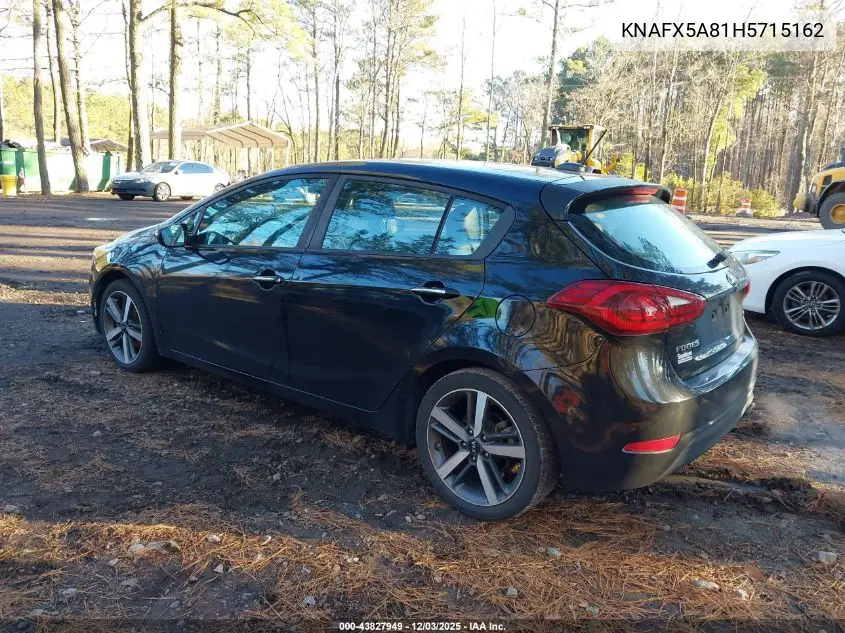KNAFX5A81H5715162 2017 Kia Forte Ex