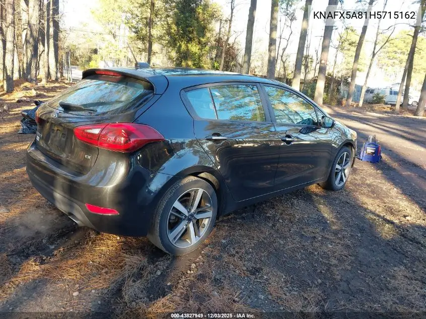 KNAFX5A81H5715162 2017 Kia Forte Ex