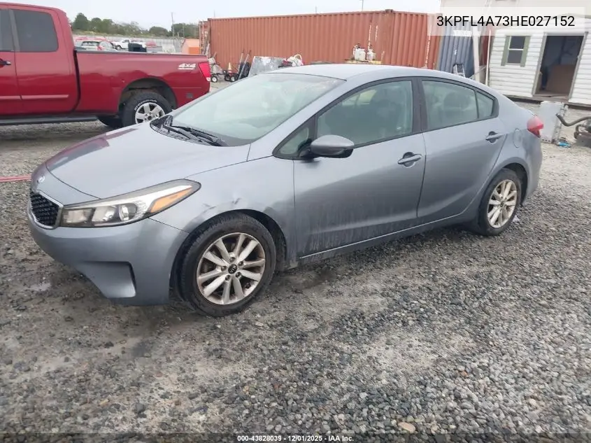 3KPFL4A73HE027152 2017 Kia Forte S