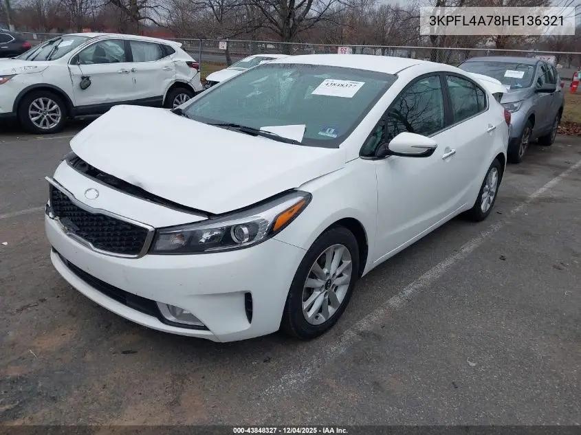3KPFL4A78HE136321 2017 Kia Forte S