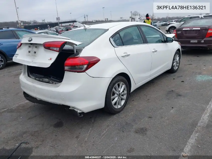 3KPFL4A78HE136321 2017 Kia Forte S