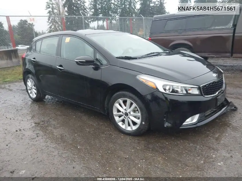 KNAFK5A84H5671561 2017 Kia Forte Lx