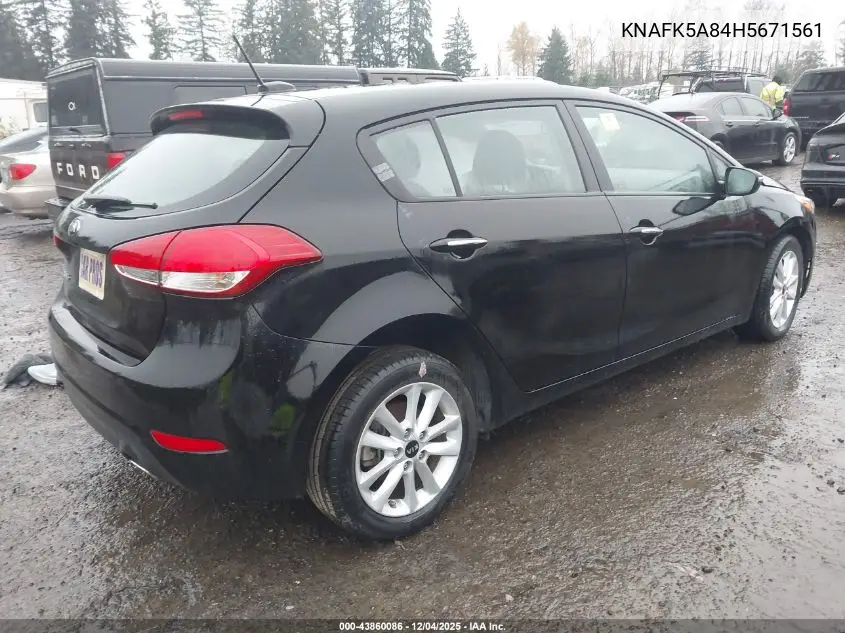 KNAFK5A84H5671561 2017 Kia Forte Lx
