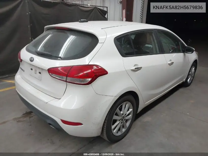 KNAFK5A82H5679836 2017 Kia Forte Lx