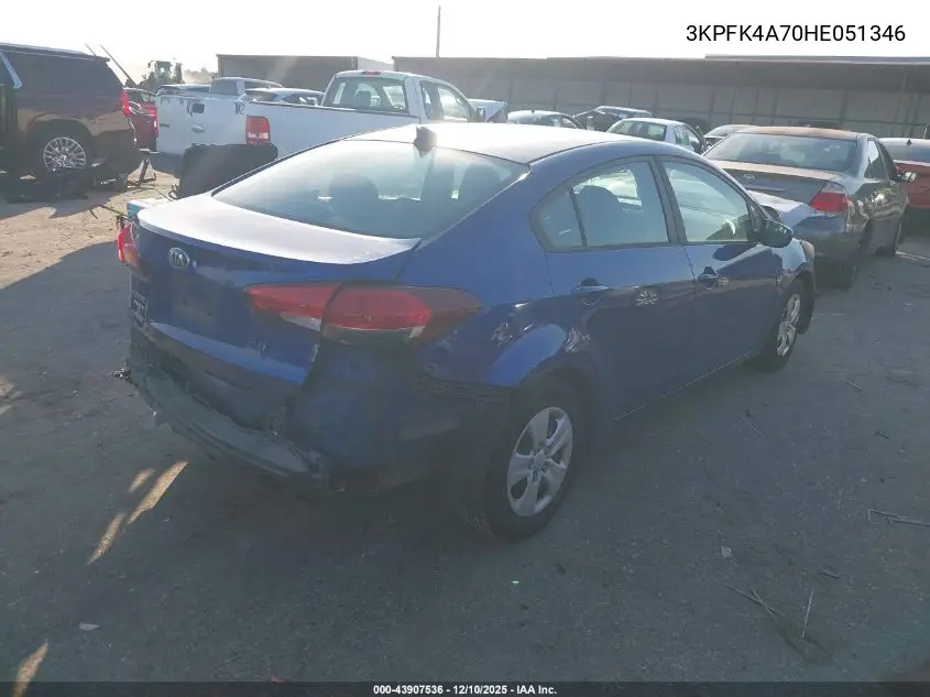 3KPFK4A70HE051346 2017 Kia Forte Lx