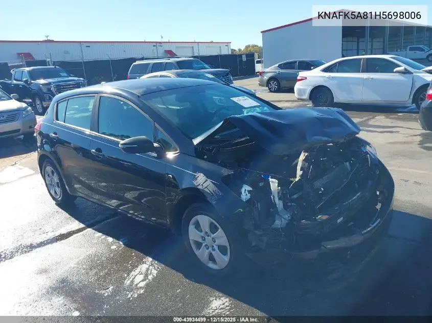 KNAFK5A81H5698006 2017 Kia Forte Lx