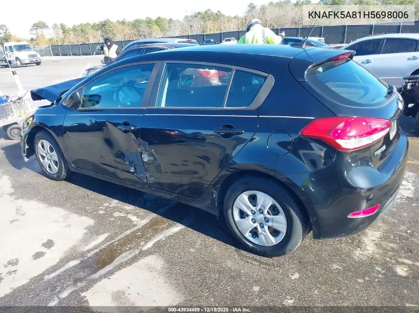 KNAFK5A81H5698006 2017 Kia Forte Lx