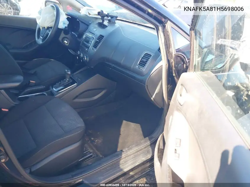 KNAFK5A81H5698006 2017 Kia Forte Lx
