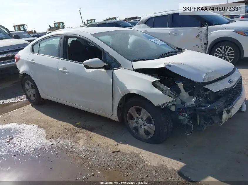 3KPFK4A74HE072331 2017 Kia Forte Lx