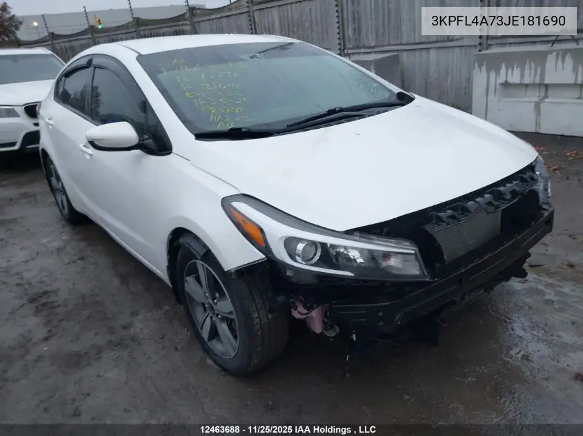 3KPFL4A73JE181690 2018 Kia Forte Lx/Lx+