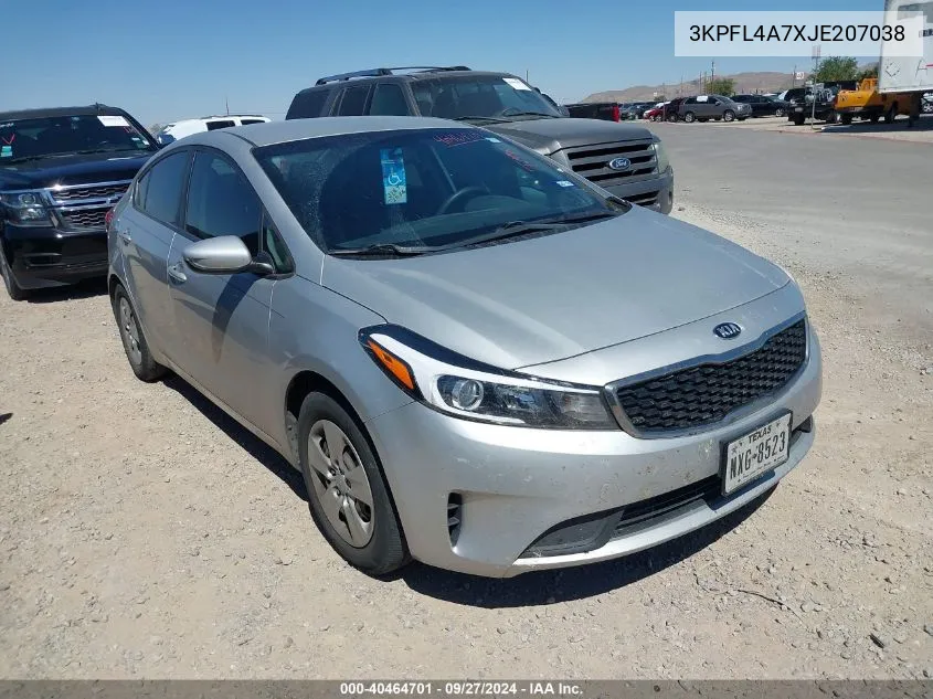 3KPFL4A7XJE207038 2018 Kia Forte Lx