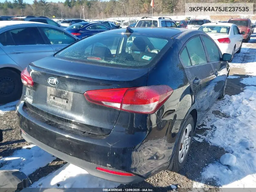 3KPFK4A75JE237535 2018 Kia Forte Lx