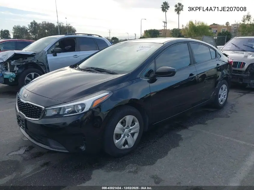 3KPFL4A71JE207008 2018 Kia Forte Lx