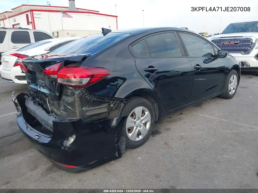 3KPFL4A71JE207008 2018 Kia Forte Lx