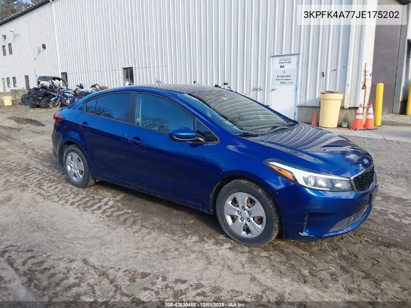 3KPFK4A77JE175202 2018 Kia Forte Lx