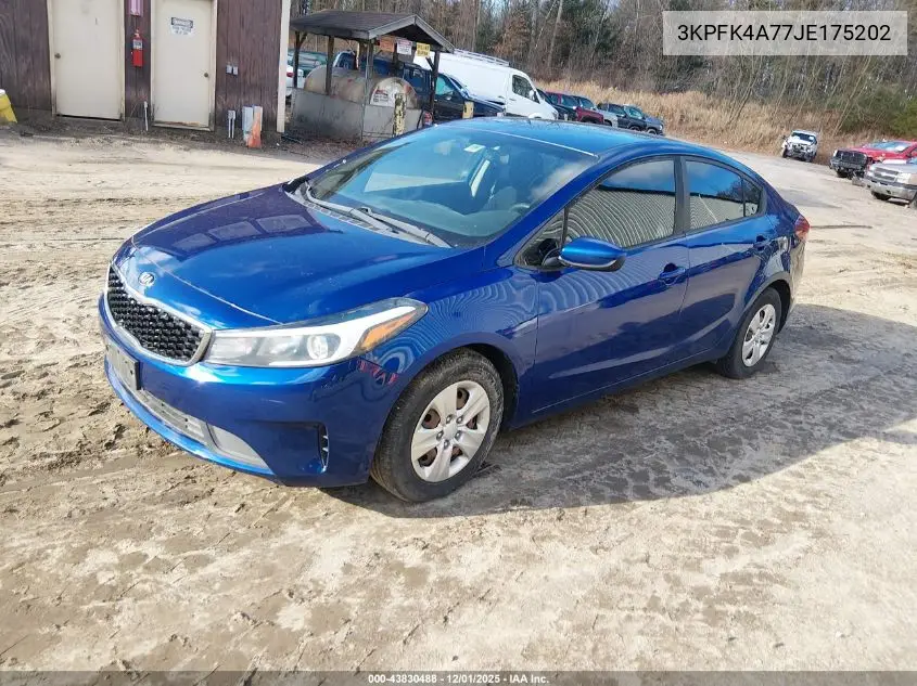 3KPFK4A77JE175202 2018 Kia Forte Lx