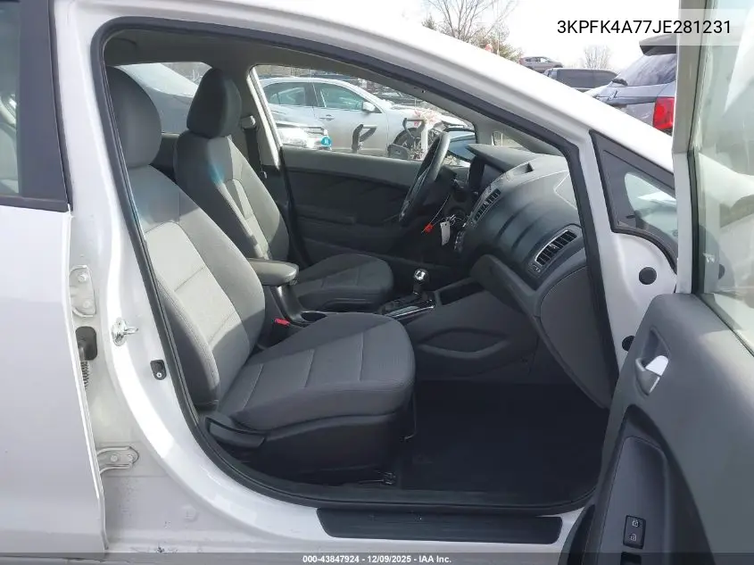 3KPFK4A77JE281231 2018 Kia Forte Lx