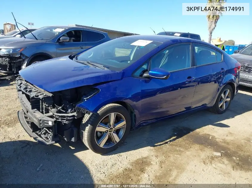 3KPFL4A74JE174991 2018 Kia Forte Lx
