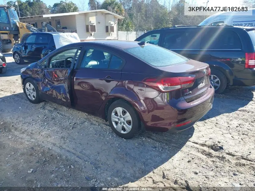 3KPFK4A77JE182683 2018 Kia Forte Lx
