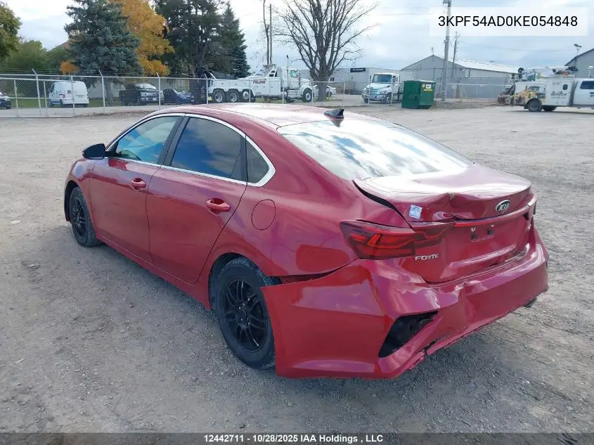 3KPF54AD0KE054848 2019 Kia Forte Ex