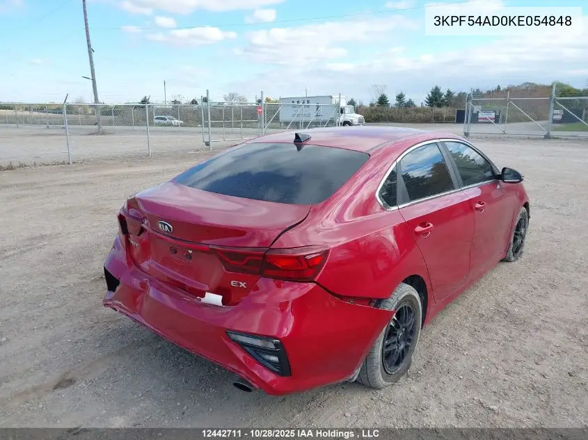 3KPF54AD0KE054848 2019 Kia Forte Ex