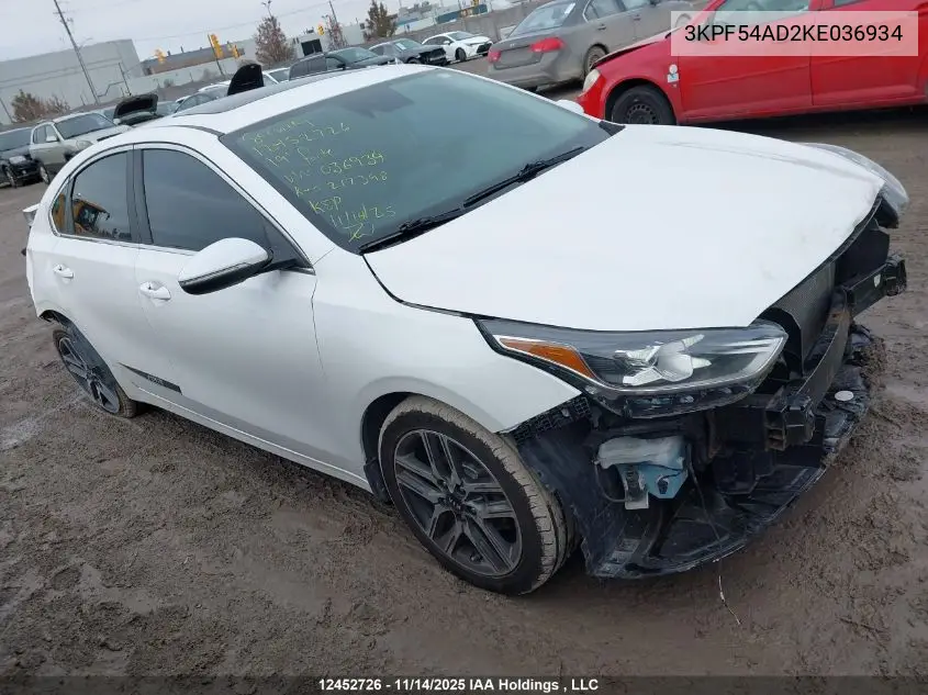 3KPF54AD2KE036934 2019 Kia Forte Ex/Ex Limited/Ex Premium/Ex+