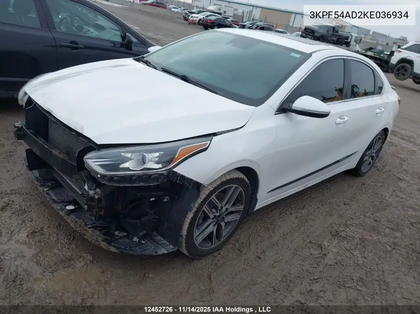 3KPF54AD2KE036934 2019 Kia Forte Ex/Ex Limited/Ex Premium/Ex+