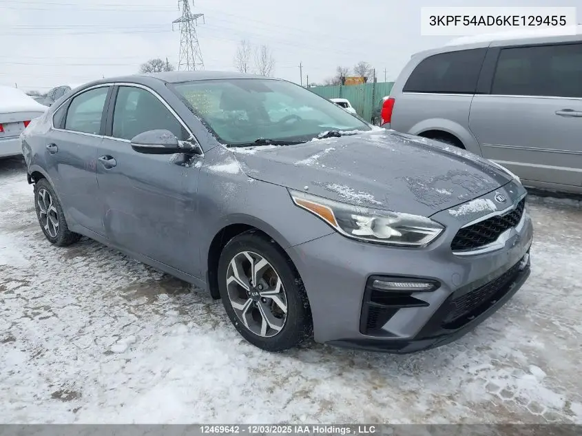 3KPF54AD6KE129455 2019 Kia Forte Ex/Ex Limited/Ex Premium/Ex+