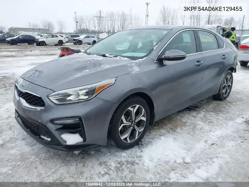 3KPF54AD6KE129455 2019 Kia Forte Ex/Ex Limited/Ex Premium/Ex+