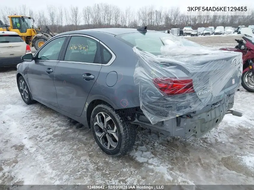 3KPF54AD6KE129455 2019 Kia Forte Ex/Ex Limited/Ex Premium/Ex+