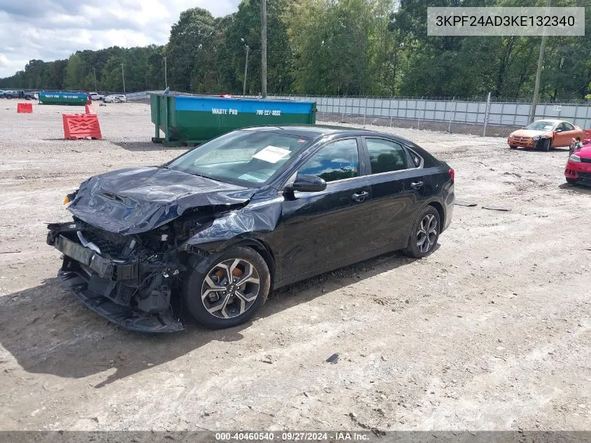 2019 Kia Forte Lxs VIN: 3KPF24AD3KE132340 Lot: 40460540