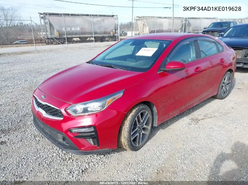3KPF34AD1KE019628 2019 Kia Forte S