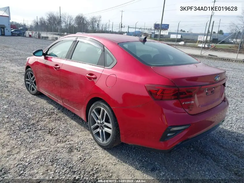 3KPF34AD1KE019628 2019 Kia Forte S