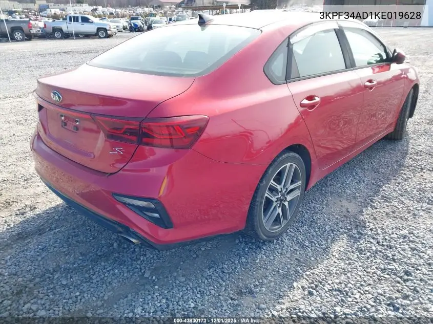 3KPF34AD1KE019628 2019 Kia Forte S