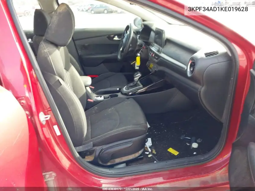 3KPF34AD1KE019628 2019 Kia Forte S